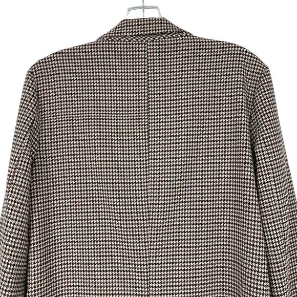 BB Dakota Long Pattern Lined Three Button Blazer Small Academia Preppy Office - Picture 14 of 16